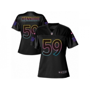 Women's Nike New York Giants #59 Devon Kennard Game Black Fashion NFL Jersey