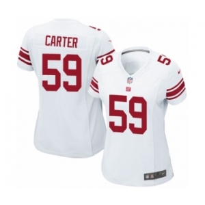 Women's Nike New York Giants #59 Lorenzo Carter Game White NFL Jersey