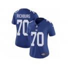 Women's Nike New York Giants #70 Weston Richburg Vapor Untouchable Limited Royal Blue Team Color NFL Jersey