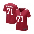 Women's Nike New York Giants #71 Will Hernandez Game Red Alternate NFL Jersey