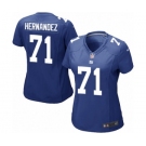 Women's Nike New York Giants #71 Will Hernandez Game Royal Blue Team Color NFL Jersey