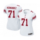 Women's Nike New York Giants #71 Will Hernandez Game White NFL Jersey