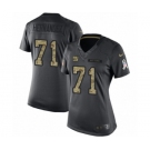 Women's Nike New York Giants #71 Will Hernandez Limited Black 2016 Salute to Service NFL Jersey