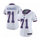 Women's Nike New York Giants #71 Will Hernandez Limited White Rush Vapor Untouchable NFL Jersey