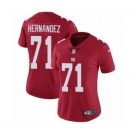 Women's Nike New York Giants #71 Will Hernandez Red Alternate Vapor Untouchable Elite Player NFL Jersey