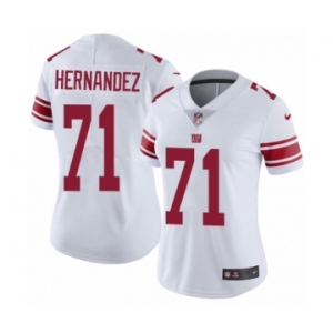 Women's Nike New York Giants #71 Will Hernandez White Vapor Untouchable Elite Player NFL Jersey