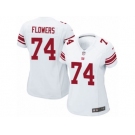 Women's Nike New York Giants #74 Ereck Flowers Game White NFL Jersey