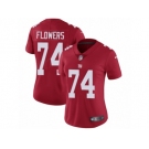 Women's Nike New York Giants #74 Ereck Flowers Vapor Untouchable Limited Red Alternate NFL Jersey