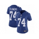 Women's Nike New York Giants #74 Ereck Flowers Vapor Untouchable Limited Royal Blue Team Color NFL Jersey