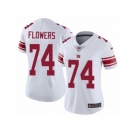 Women's Nike New York Giants #74 Ereck Flowers Vapor Untouchable Limited White NFL Jersey