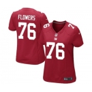 Women's Nike New York Giants #76 Ereck Flowers Red Alternate NFL Jersey