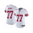 Women's Nike New York Giants #77 John Jerry Vapor Untouchable Limited White NFL Jersey