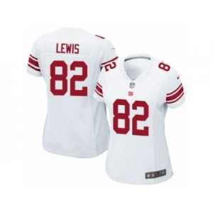 Women's Nike New York Giants #82 Roger Lewis Limited White NFL Jersey