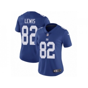 Women's Nike New York Giants #82 Roger Lewis Vapor Untouchable Limited Royal Blue Team Color NFL Jersey