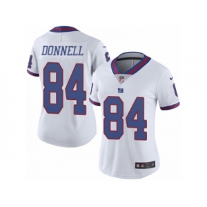 Women's Nike New York Giants #84 Larry Donnell Limited White Rush NFL Jersey