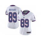 Women's Nike New York Giants #89 Mark Bavaro Limited White Rush NFL Jersey