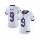 Women's Nike New York Giants #9 Brad Wing Limited White Rush NFL Jersey