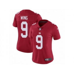 Women's Nike New York Giants #9 Brad Wing Vapor Untouchable Limited Red Alternate NFL Jersey