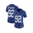 Women's Nike New York Giants #92 Michael Strahan Vapor Untouchable Limited Royal Blue Team Color NFL Jersey