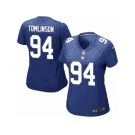 Women's Nike New York Giants #94 Dalvin Tomlinson Game Royal Blue Team Color NFL Jersey