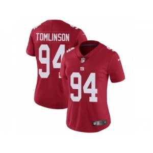 Women's Nike New York Giants #94 Dalvin Tomlinson Vapor Untouchable Limited Red Alternate NFL Jersey