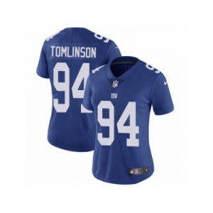 Women's Nike New York Giants #94 Dalvin Tomlinson Vapor Untouchable Limited Royal Blue Team Color NFL Jersey