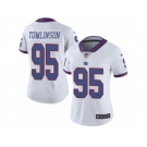 Women's Nike New York Giants #95 Dalvin Tomlinson Limited White Rush NFL Jersey