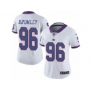 Women's Nike New York Giants #96 Jay Bromley Limited White Rush NFL Jersey