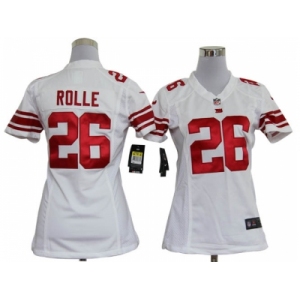 nike women nfl jerseys New York Giants #26 Antrel Rolle White [nike]