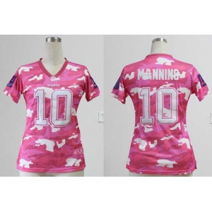 nike women nfl jerseys new york giants #10 eli manning pink[fashion camo]