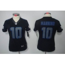 nike women nfl jerseys new york giants #10 manning black[nike impact limited]