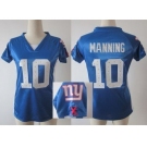 nike women nfl jerseys new york giants #10 manning blue[draft him ii top]