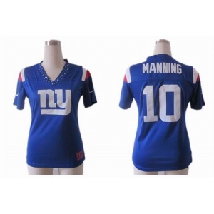 nike women nfl jerseys new york giants #10 manning field flirt fashion blue[nike 2012]