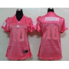 nike women nfl jerseys new york giants #10 manning pink[2012 new]