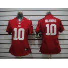 nike women nfl jerseys new york giants #10 manning red[nike limited]