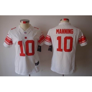 nike women nfl jerseys new york giants #10 manning white[nike limited]