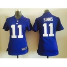 nike women nfl jerseys new york giants #11 stmms blue[nike]