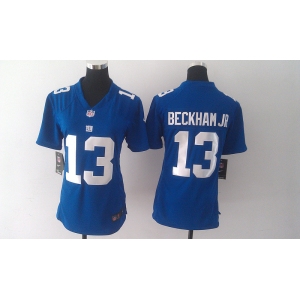 nike women nfl jerseys new york giants #13 beckham jr blue[nike]
