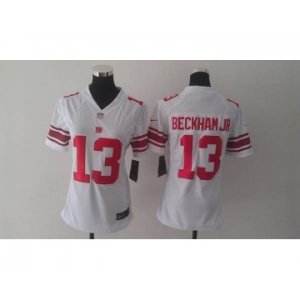 nike women nfl jerseys new york giants #13 beckhamjr white[nike]