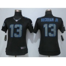 nike women nfl jerseys new york giants #13 bedkhamjr black[nike impact limited]