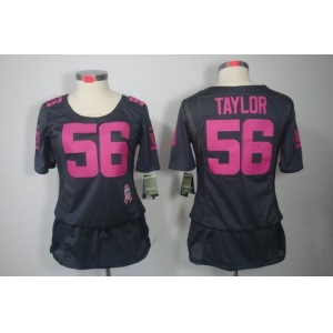 nike women nfl jerseys new york giants #56 taylor dk.grey[breast cancer awareness]