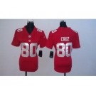 nike women nfl jerseys new york giants #80 cruz red[nike]