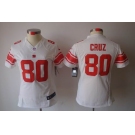 nike women nfl jerseys new york giants #80 cruz white[nike limited]