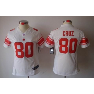 nike women nfl jerseys new york giants #80 cruz white[nike limited]