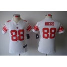 nike women nfl jerseys new york giants #88 nicks white[nike limited]