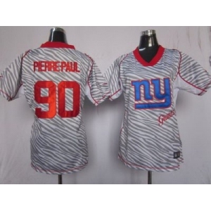 nike women nfl jerseys new york giants #90 pierre-paul [fem fan zebra]