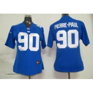 nike women nfl jerseys new york giants #90 pierre.paul blue[nike]