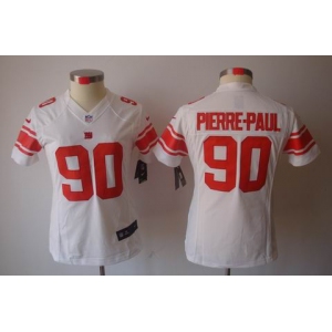 nike women nfl jerseys new york giants #90 pierre.paul white[nike limited]