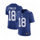 Youth New York Giants #18 Bennie Fowler Royal Blue Team Color Vapor Untouchable Limited Player Football Jersey