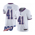 Youth New York Giants #41 Antoine Bethea Limited White Rush Vapor Untouchable 100th Season Football Jersey